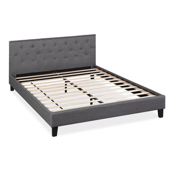 Blane Queen Bed Frame - Dark Grey