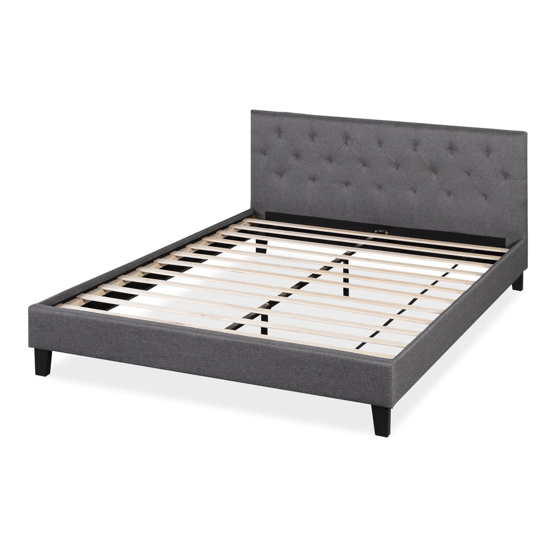 Blane Queen Bed Frame - Dark Grey