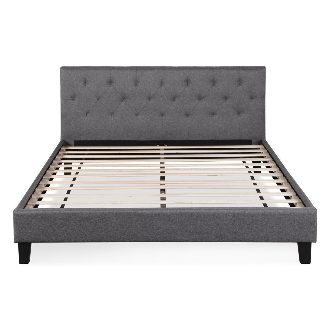 Blane Queen Bed Frame - Dark Grey