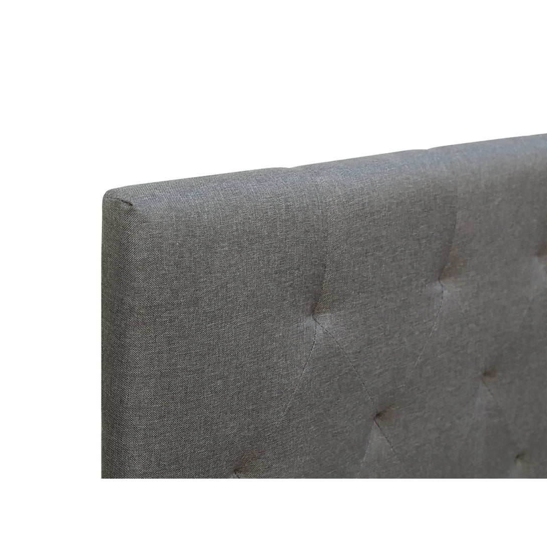 Blane King Bed Frame - Dark Grey