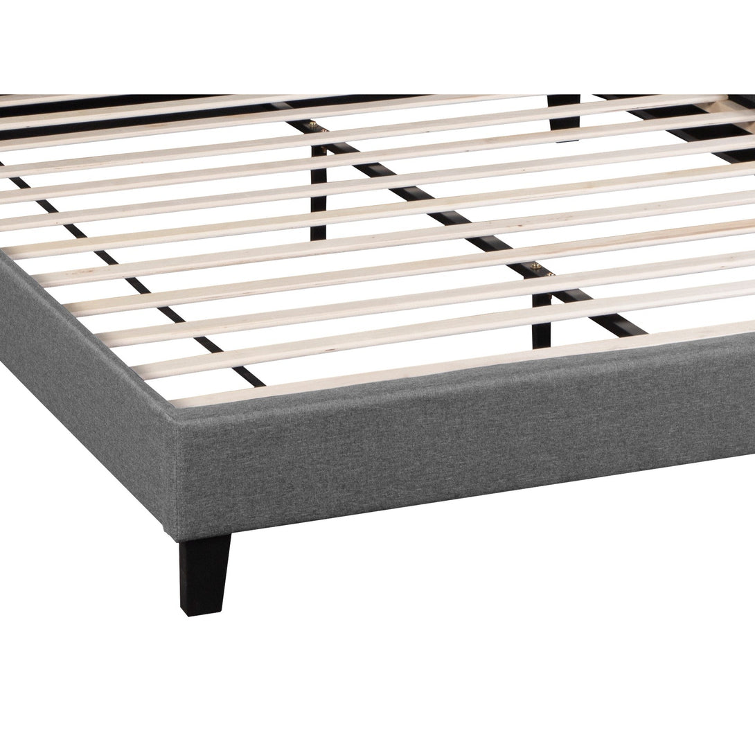 Blane King Bed Frame - Dark Grey