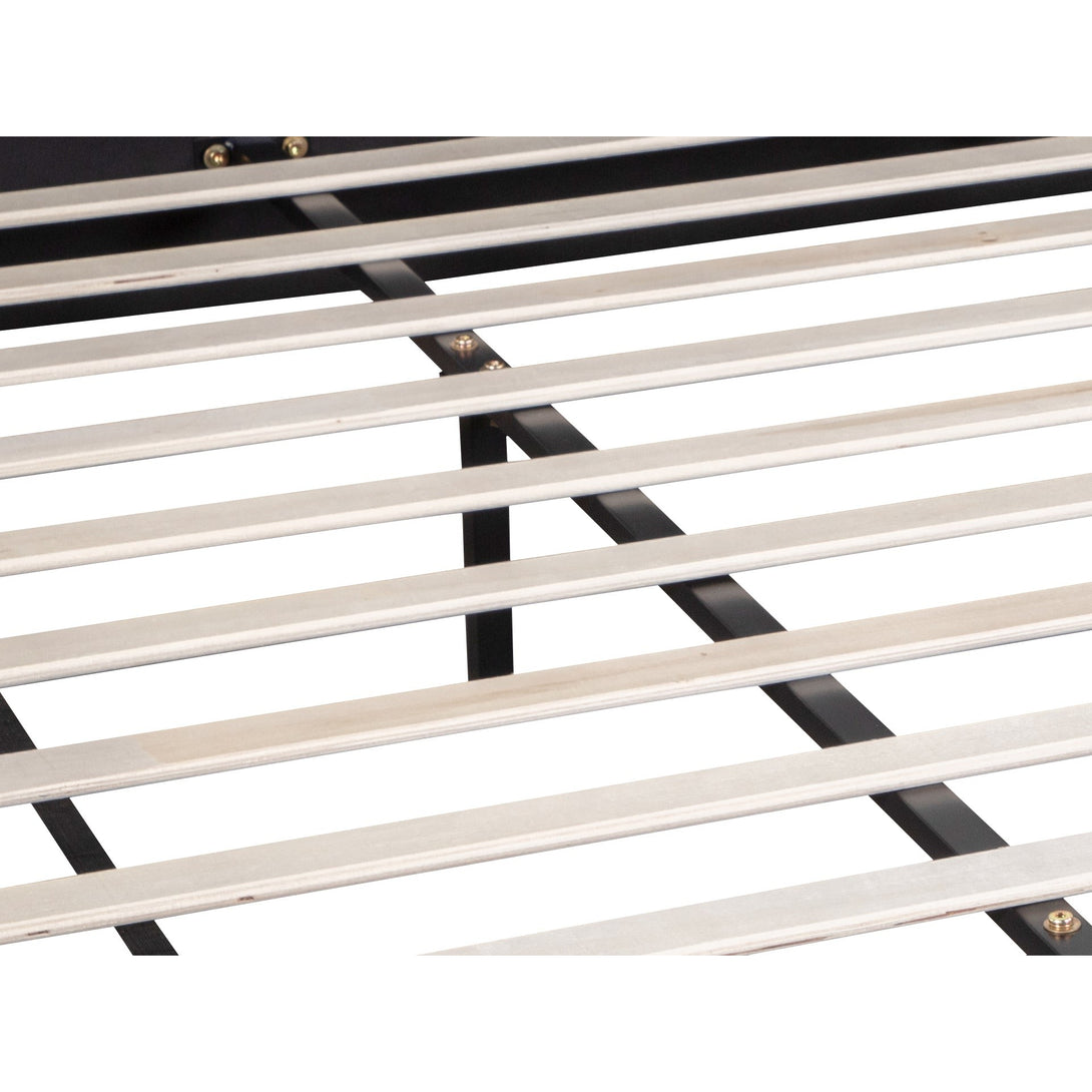 Blane King Bed Frame - Dark Grey