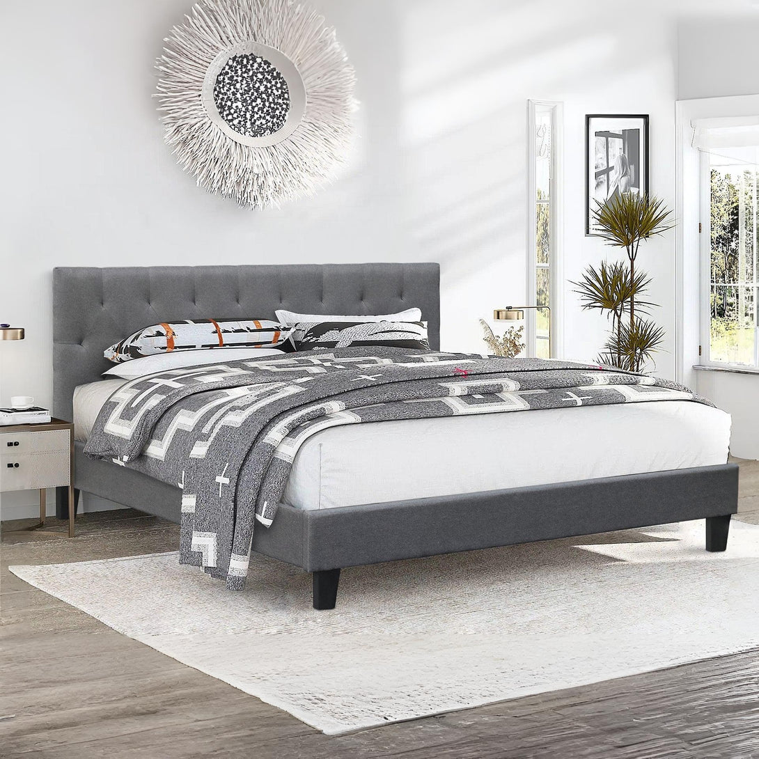Blane Super King Bed Frame - Dark Grey
