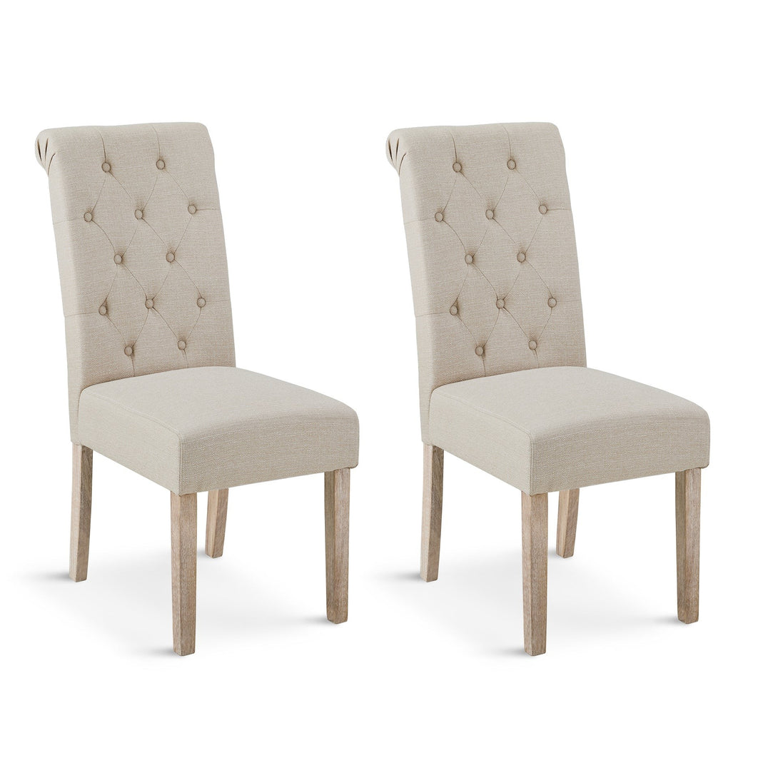 Zoey Upholstered Dining Chair - Set of 2 - Beige