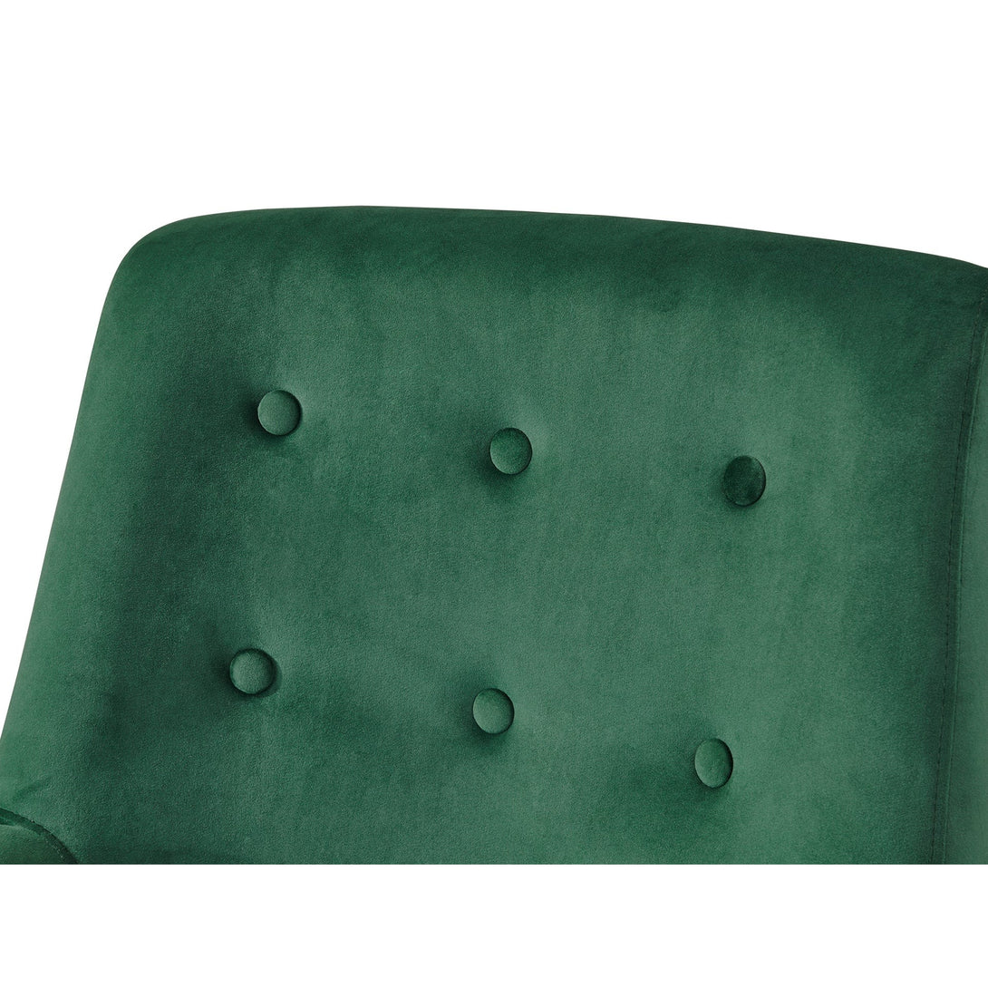 Mila Velvet Arm Chair - Green
