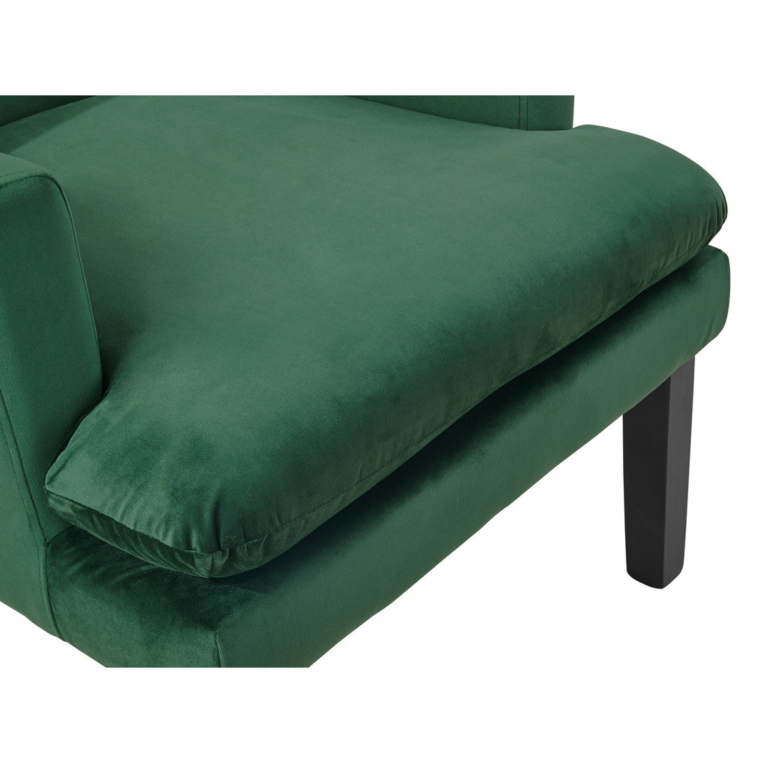 Mila Velvet Arm Chair - Green