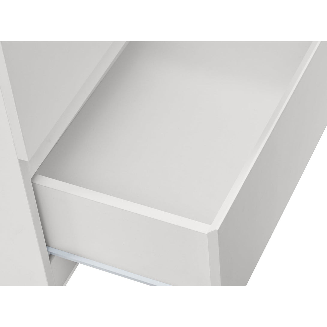 Tongass Wooden Low Boy 8 Drawers - White