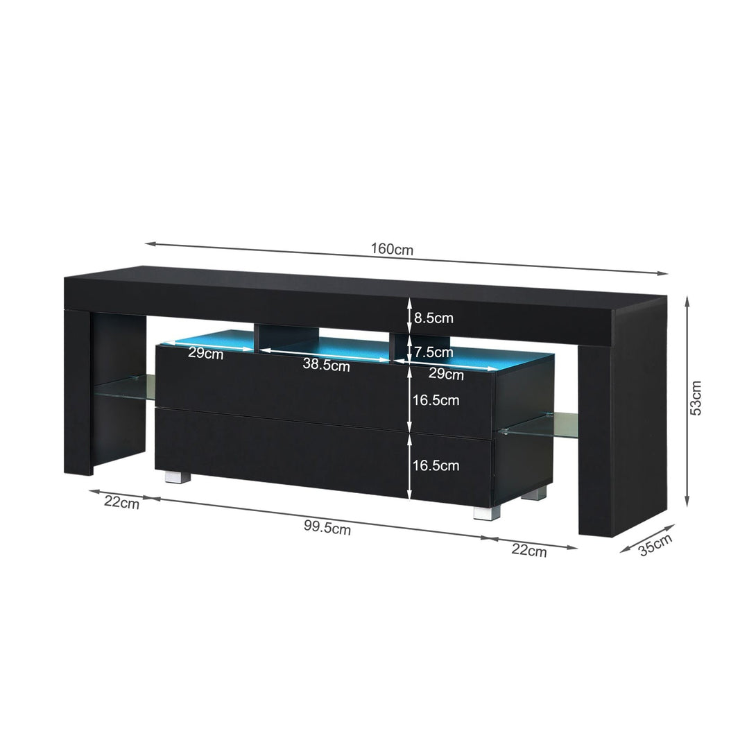 Dothan 1.6m Entertainment Unit - Black