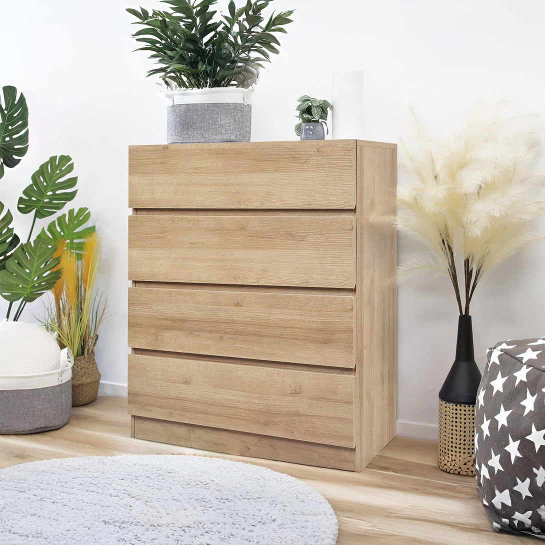 Harris 4 Drawers Tallboy - Oak