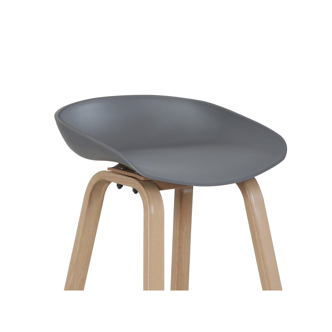 Kai Bar Stool Metal Barstool 65cm - Grey