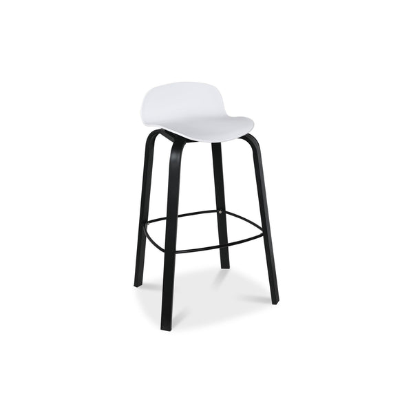 Mia Bar Stool Metal Barstool - Set of 2 - White