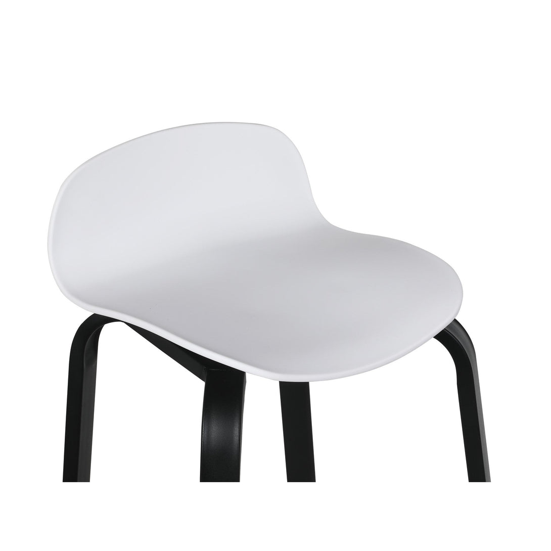 Mia Bar Stool Metal Barstool - Set of 2 - White