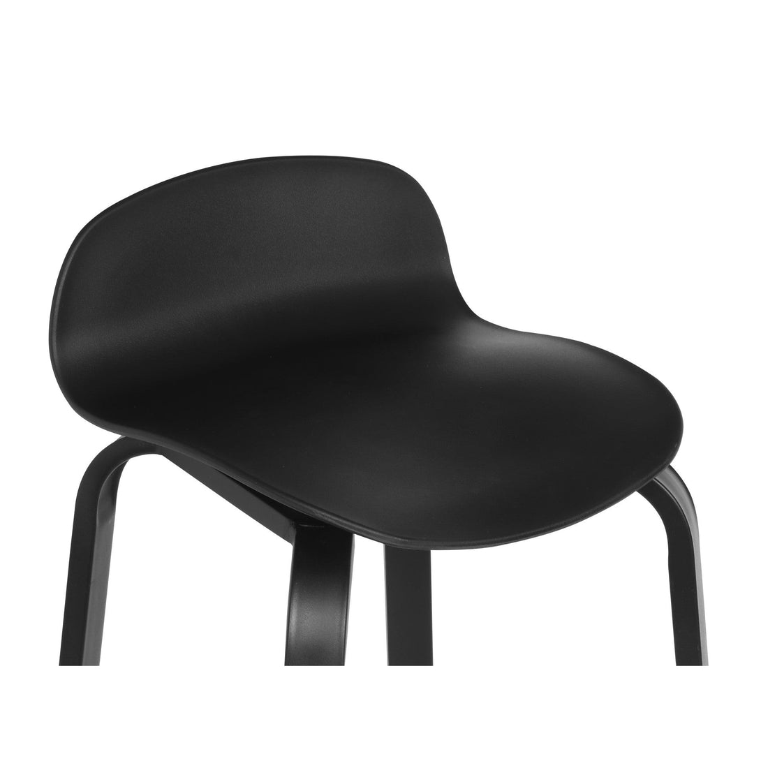 Mia Bar Stool Metal Barstool - Set of 2 - Black