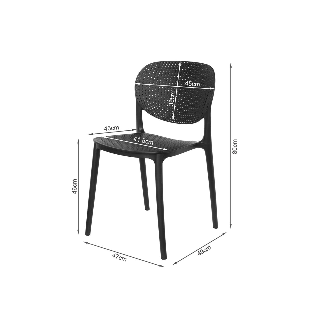 Max Dining Chair - Set of 4 - Black