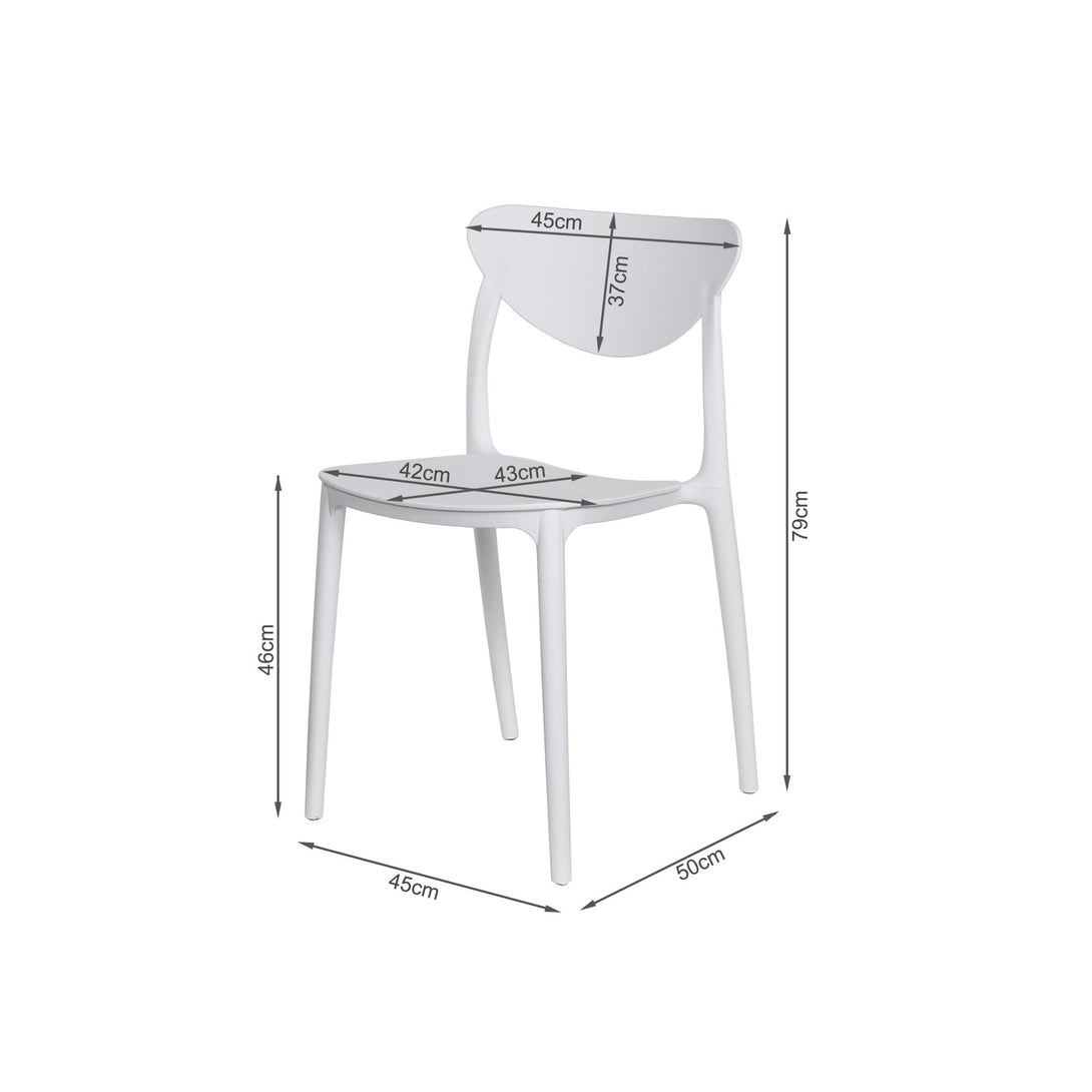 Gia Dining Chair - Set of 4 - White