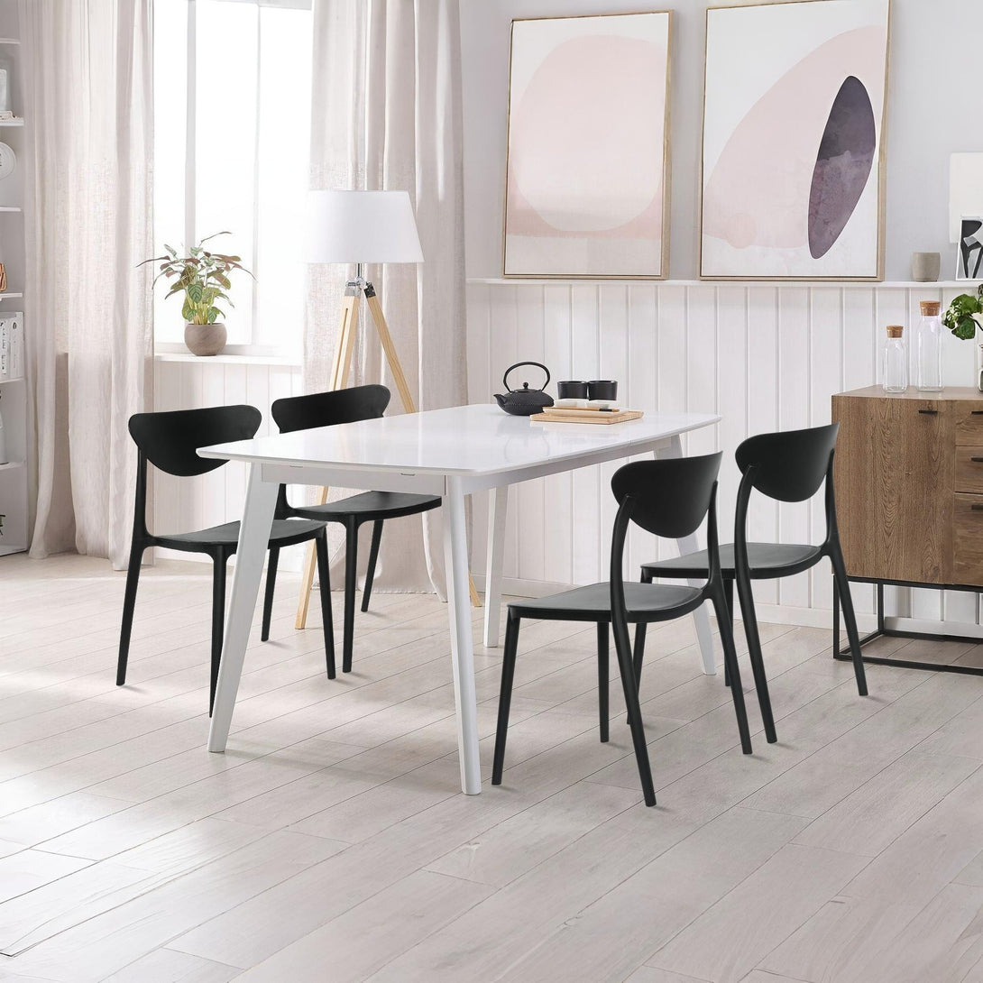 Gia Dining Chair - Set of 4 - Black