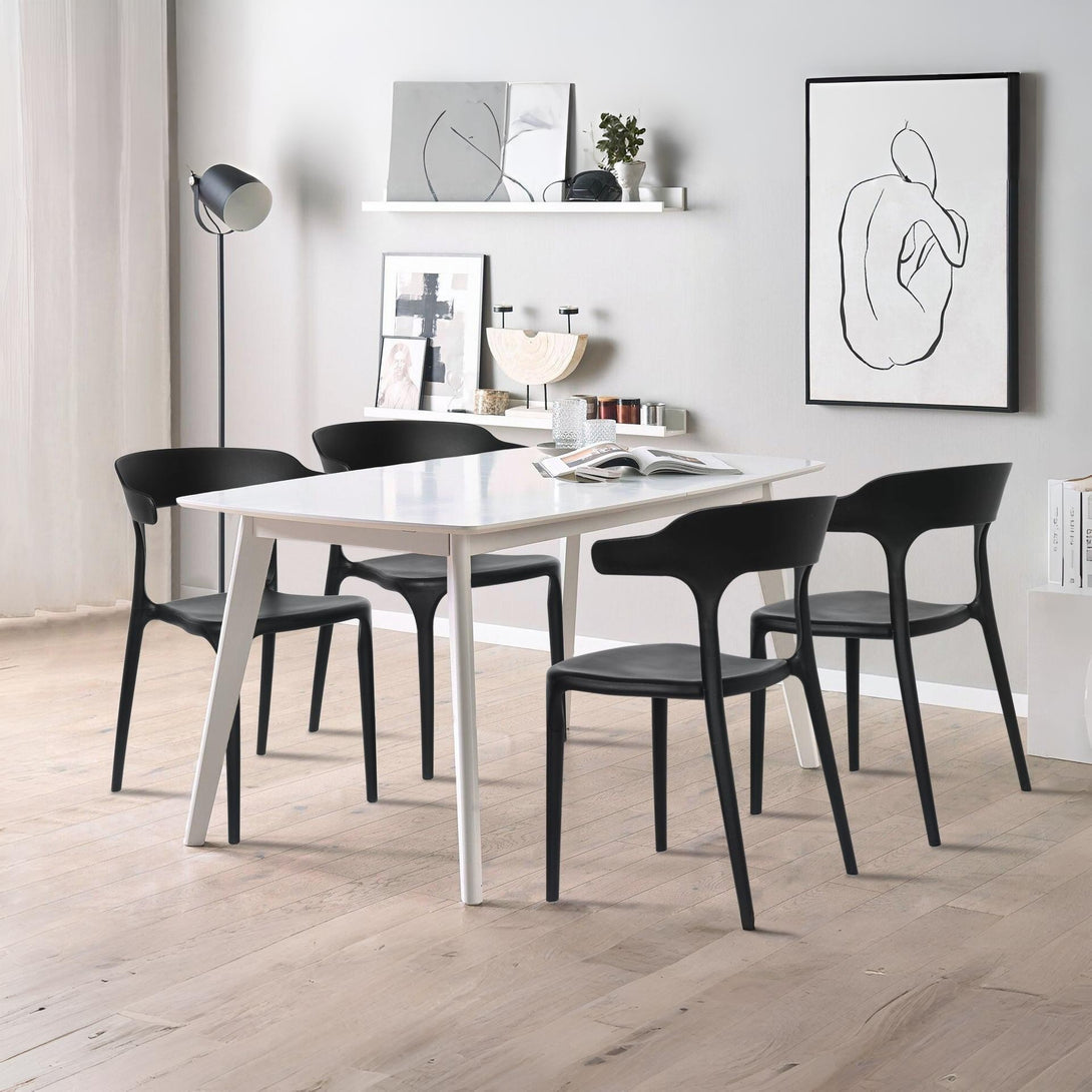 Tor Dining Chair - Set of 4 - Black
