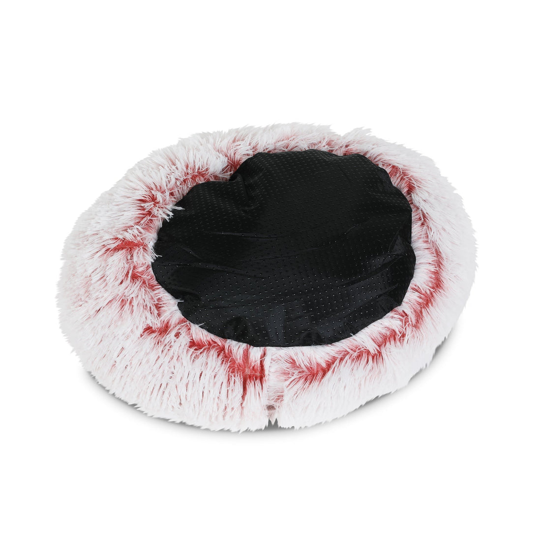 Soft Plush Cat Cave Bed - Pink