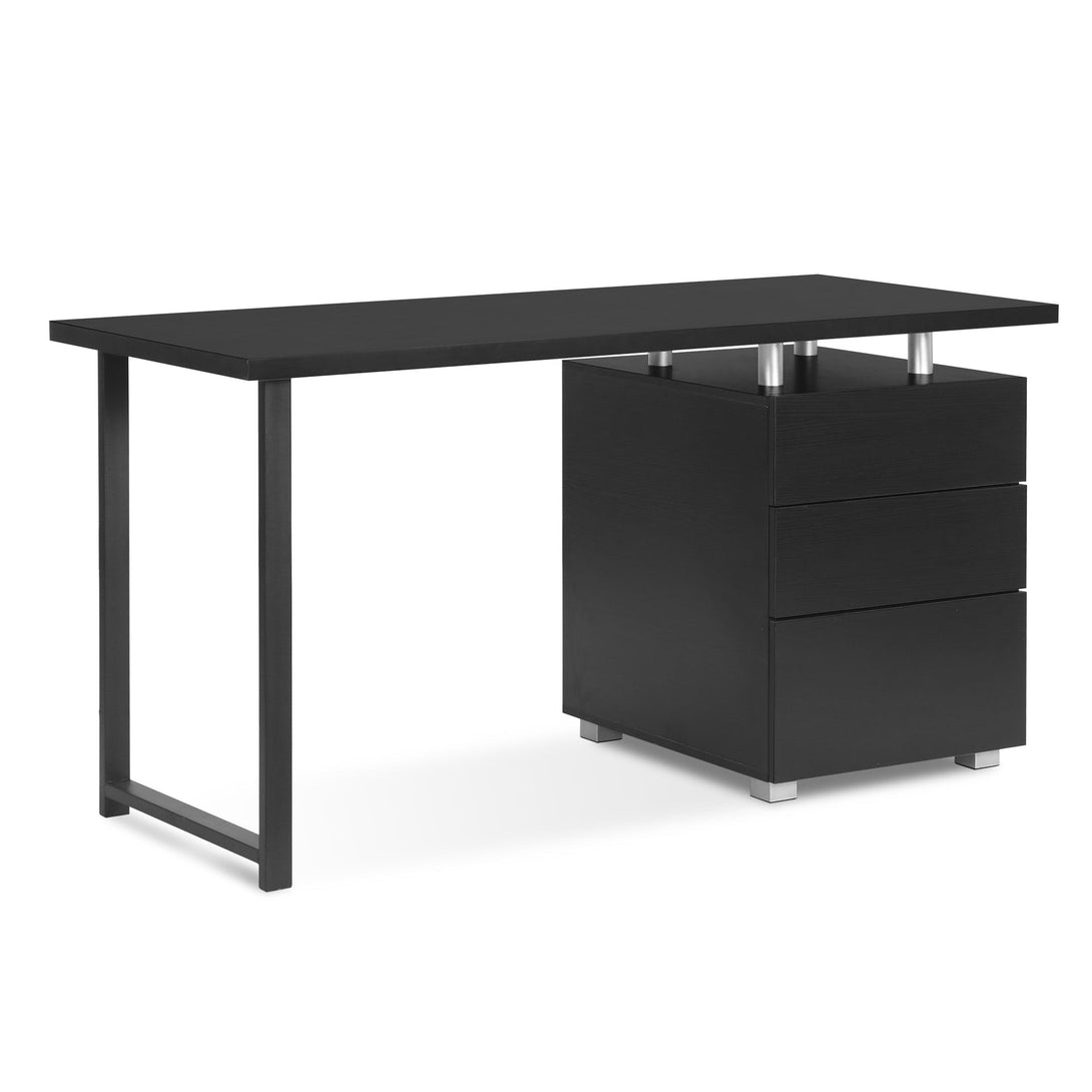 Karter Computer Desk with Drawers - Black