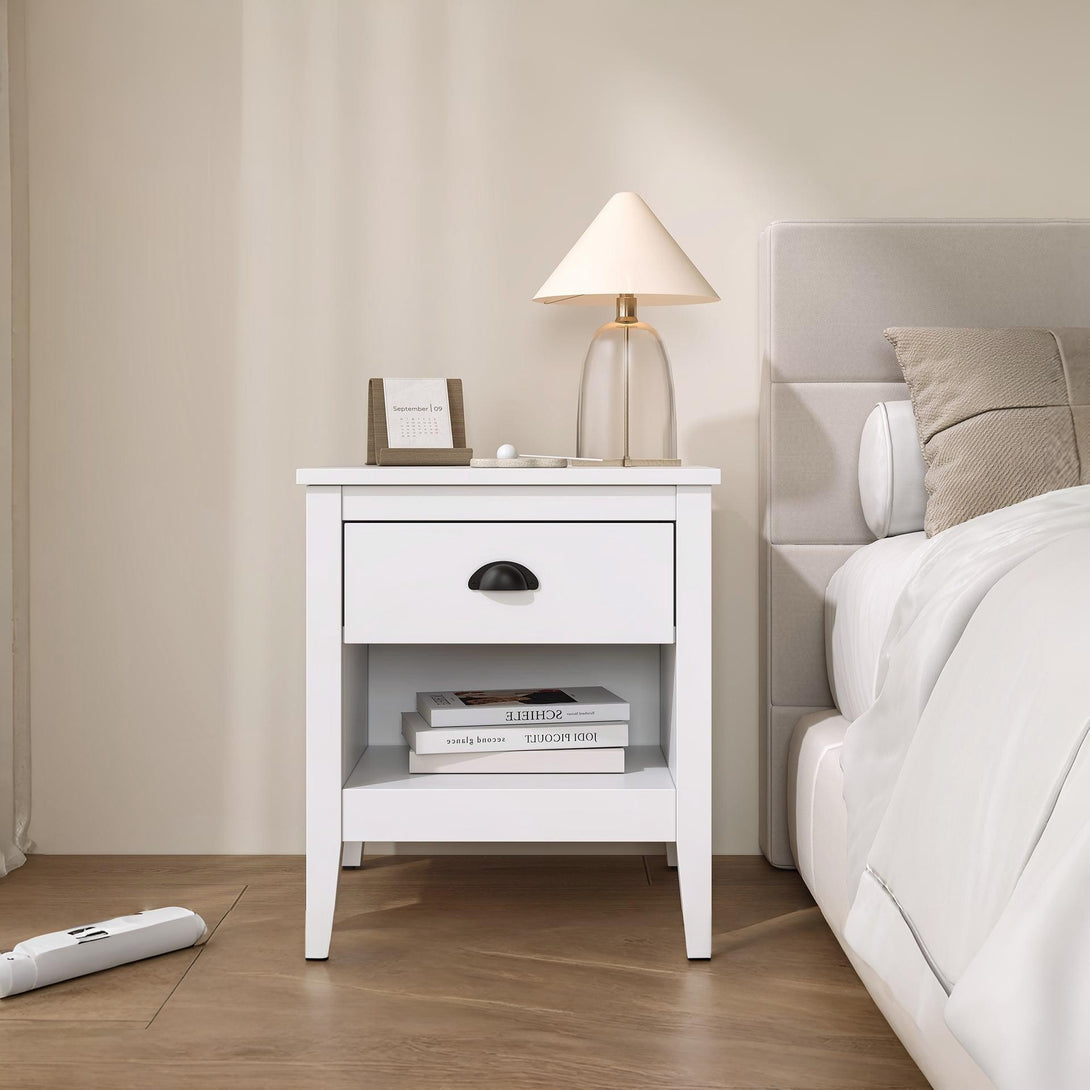 Congo Bedside Table - White