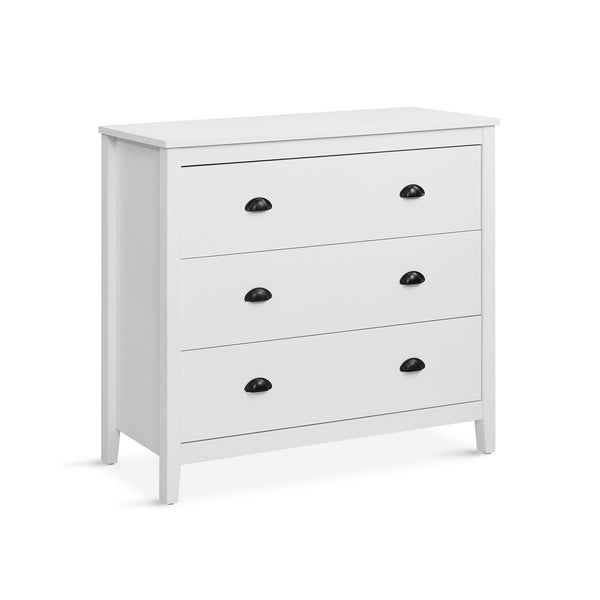 Congo 3 Drawers Tallboy - White