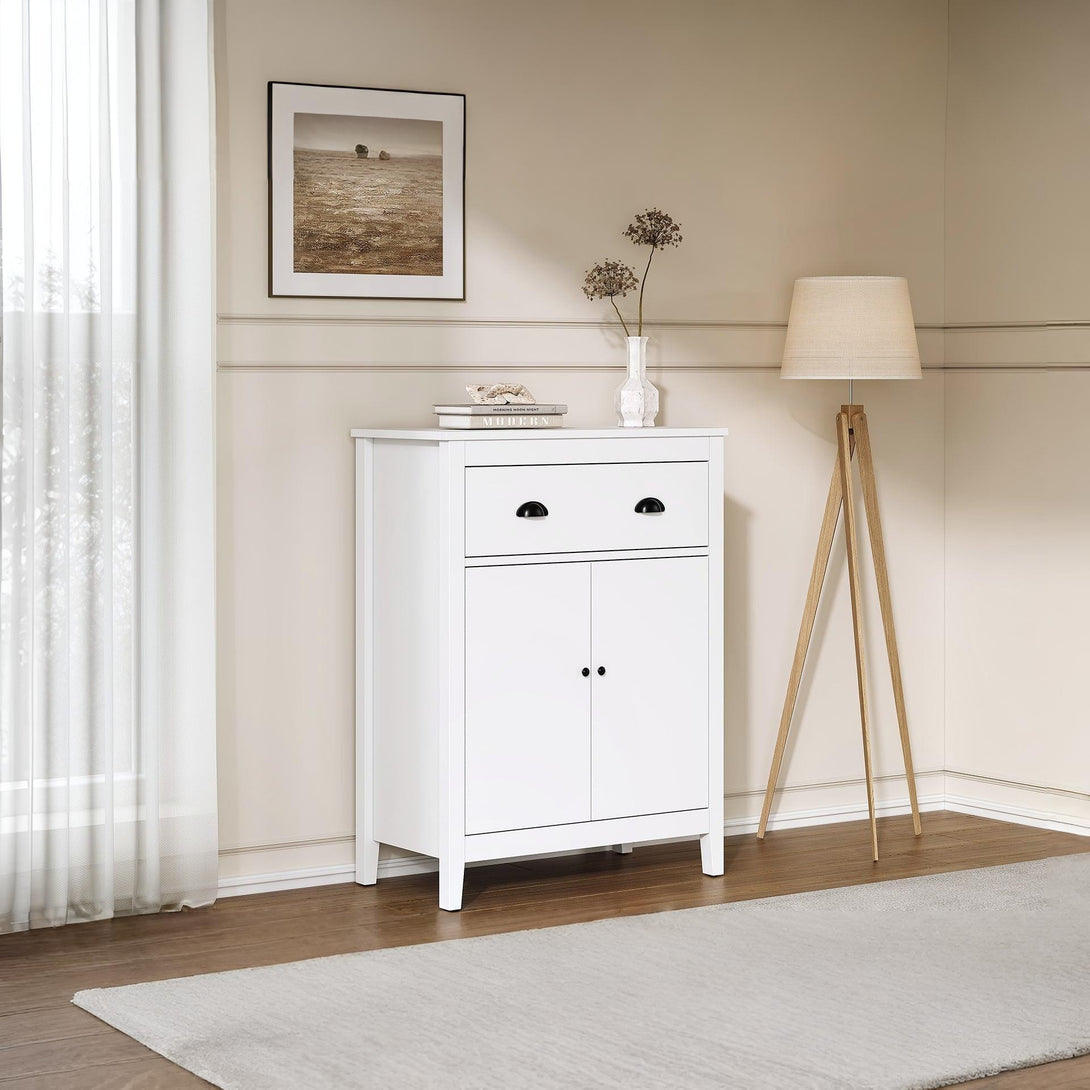 Congo Storage Cabinet with 2 Drawer - White