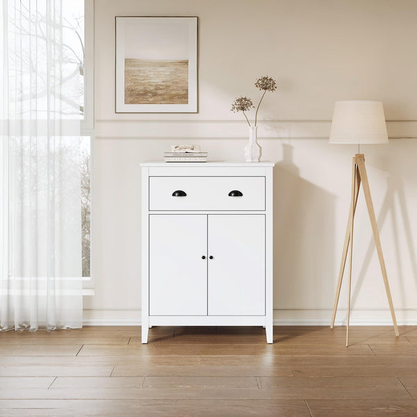 Congo Storage Cabinet with 2 Drawer - White