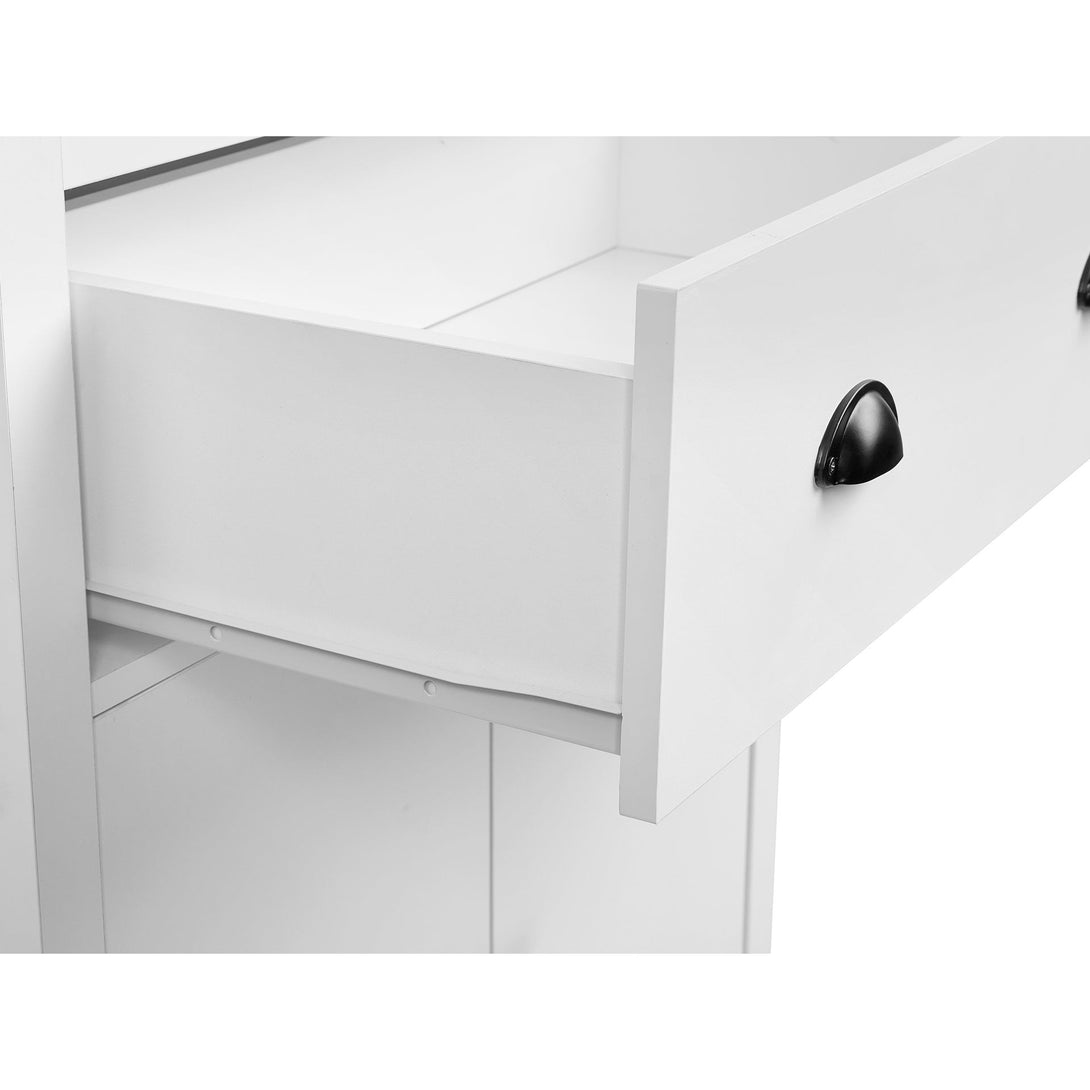 Congo Storage Cabinet with 2 Drawer - White