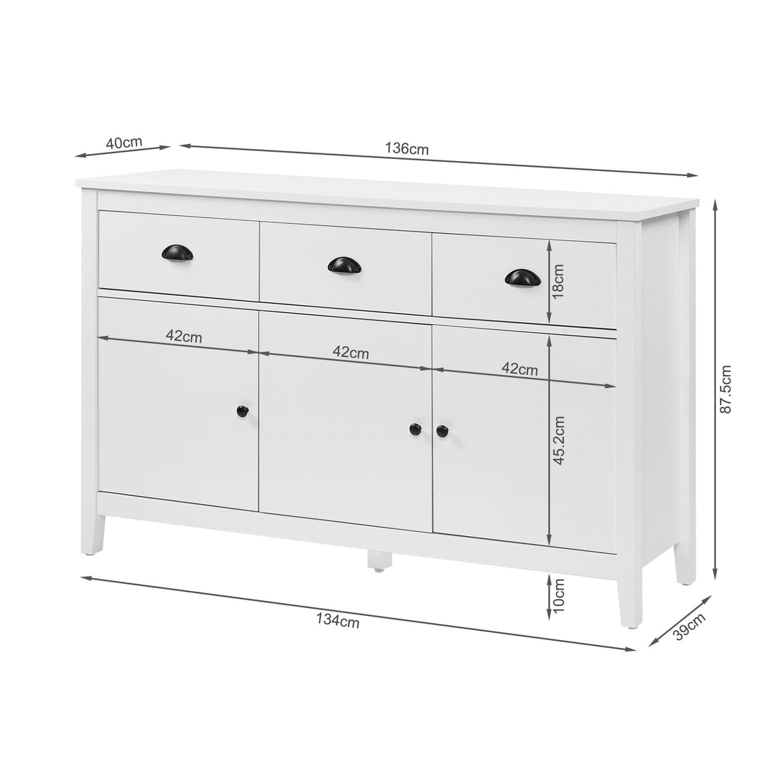 Congo Sideboard Buffet Table - White