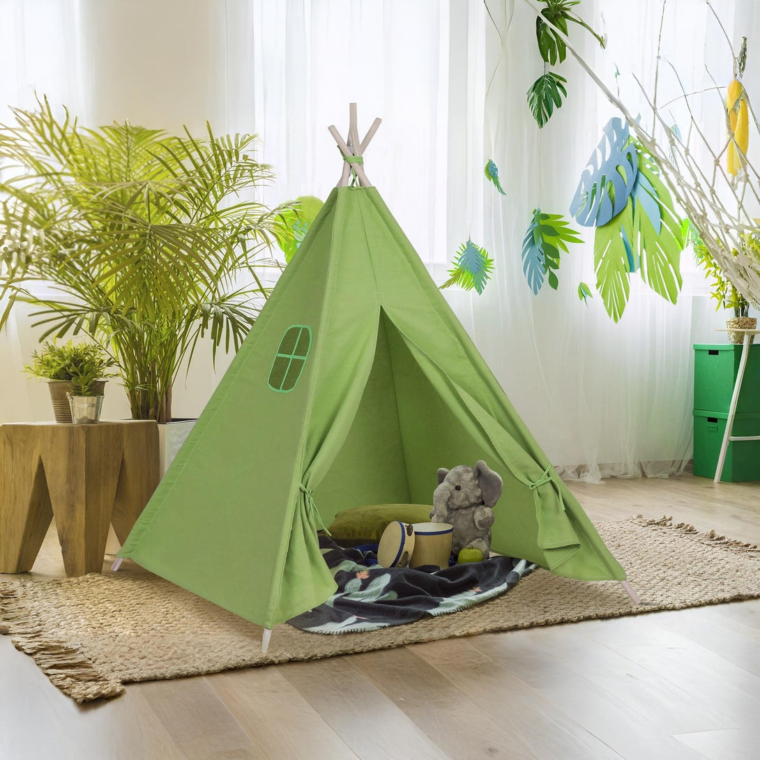 Leni Kids Teepee Kid Play Tent - Green