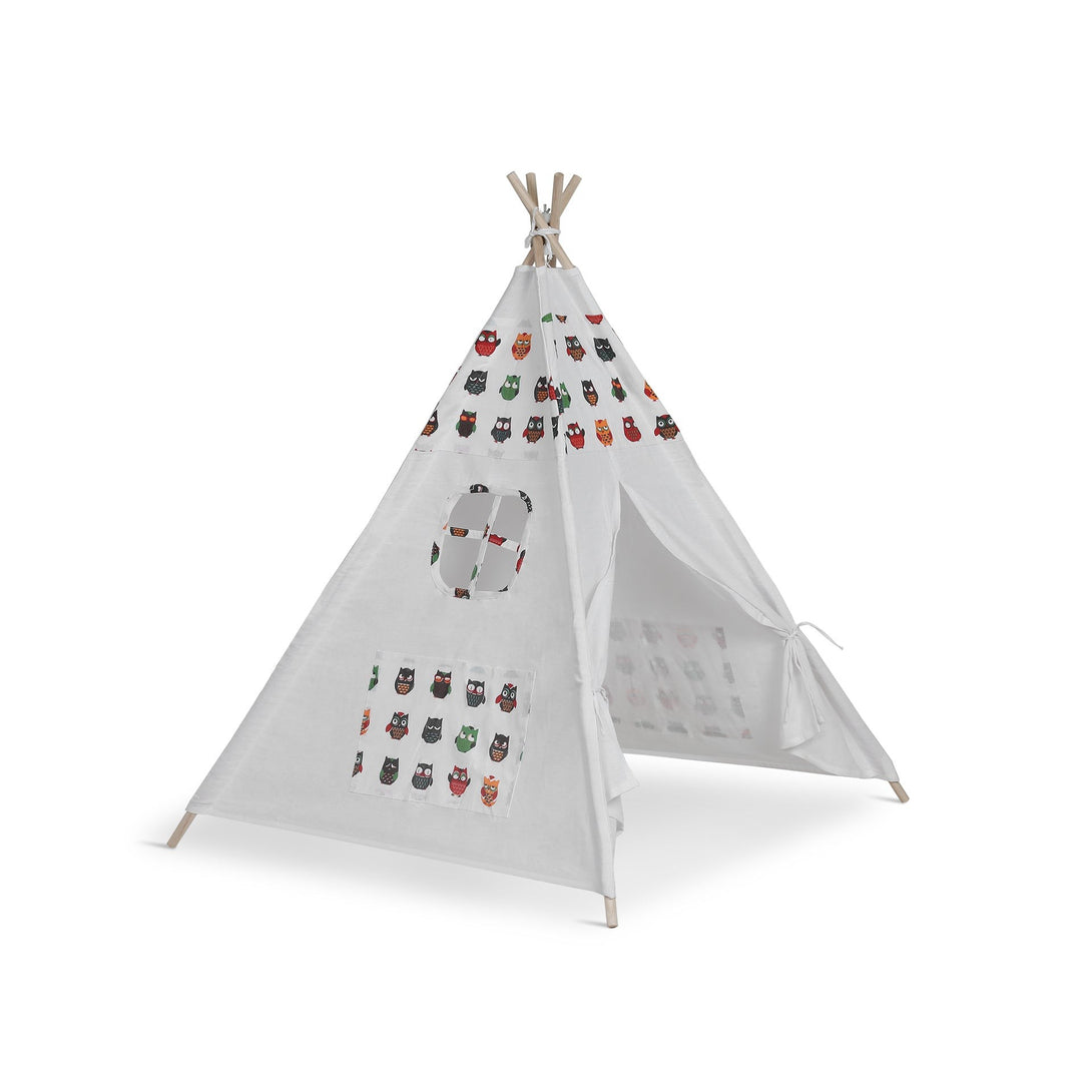 Leni Kids Teepee Kid Play Tent - Owl Pattern