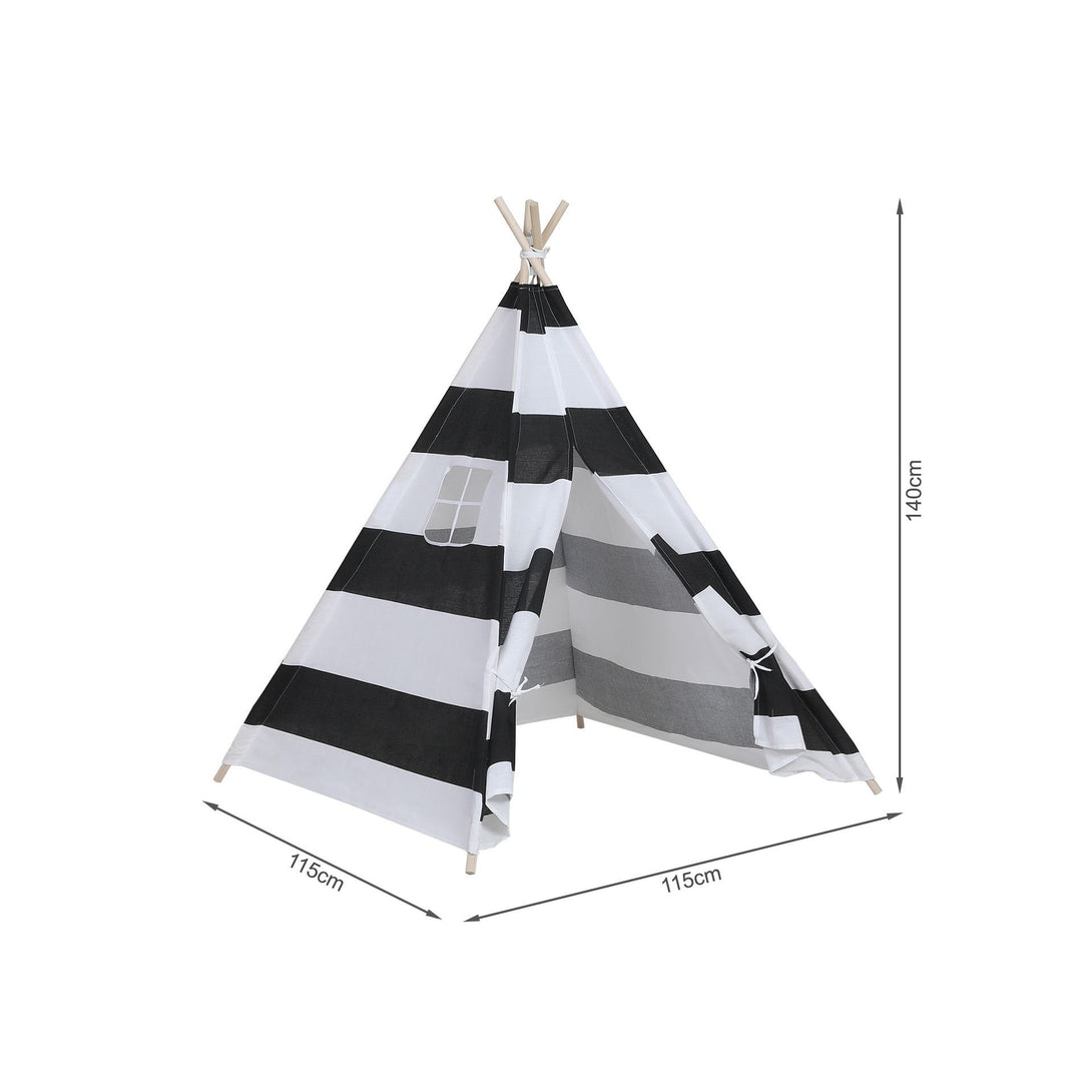 Leni Kids Teepee Kid Play Tent - Stripe Pattern