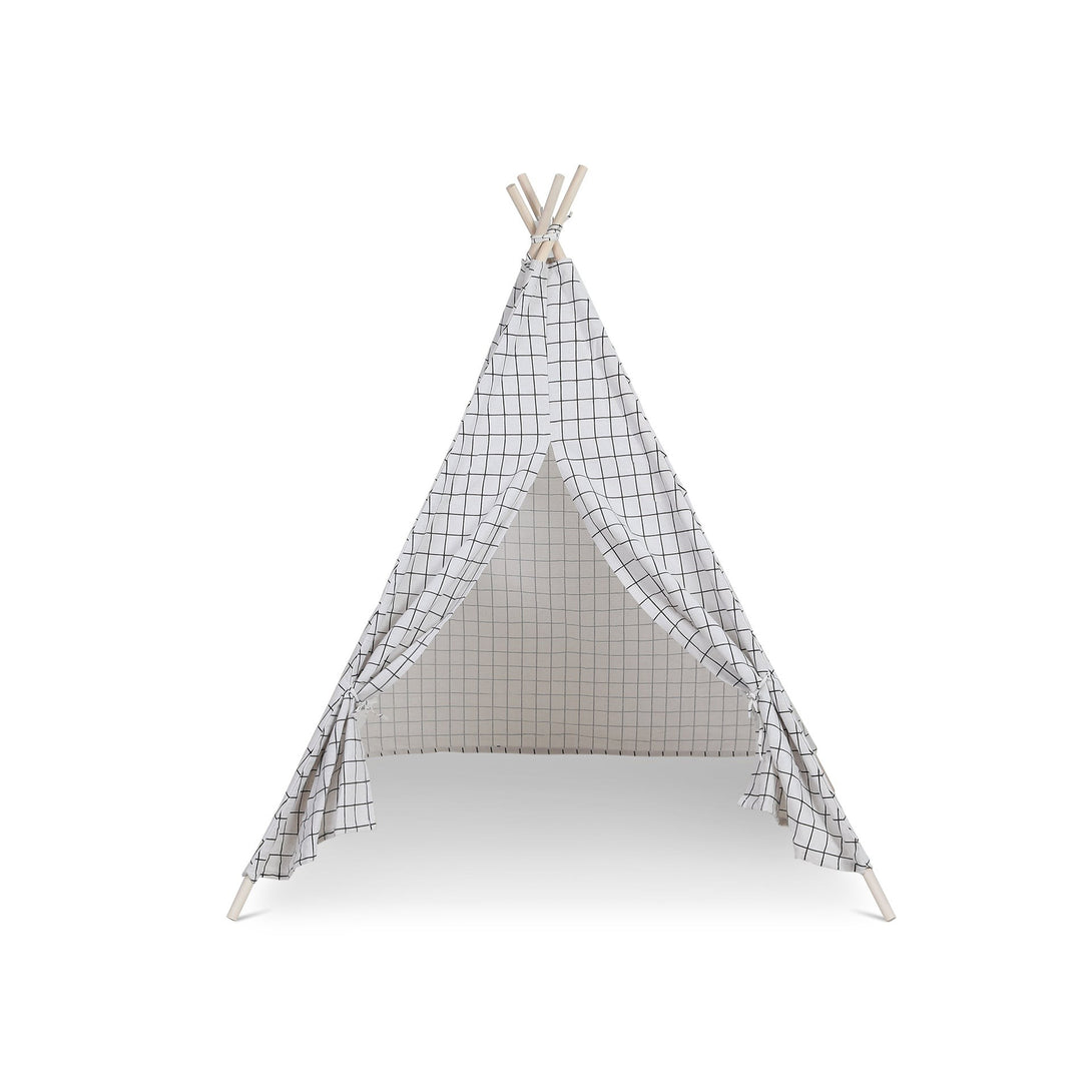 Leni Kids Teepee Kid Play Tent - Grids Pattern