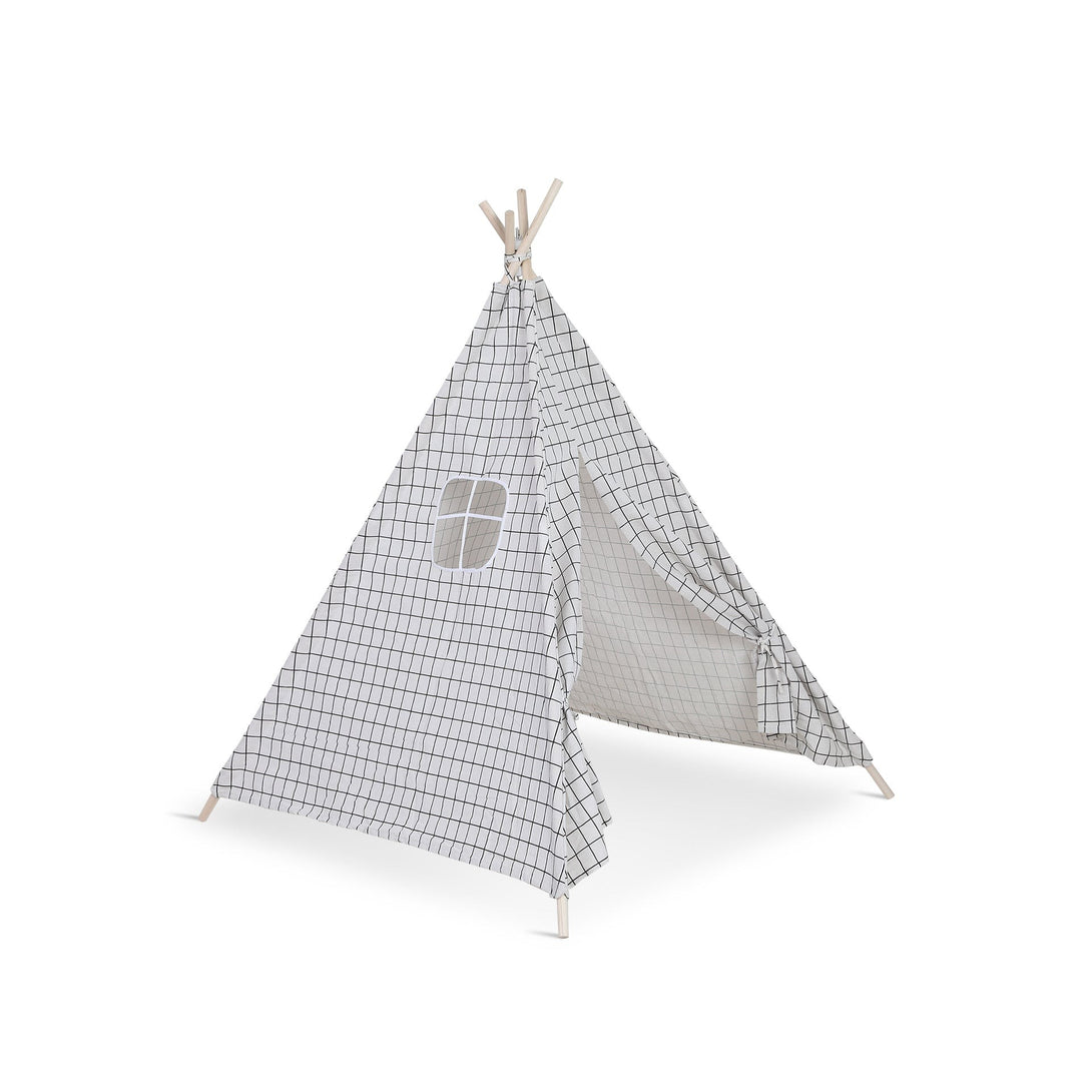 Leni Kids Teepee Kid Play Tent - Grids Pattern