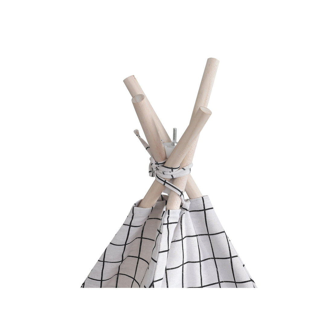 Leni Kids Teepee Kid Play Tent - Grids Pattern