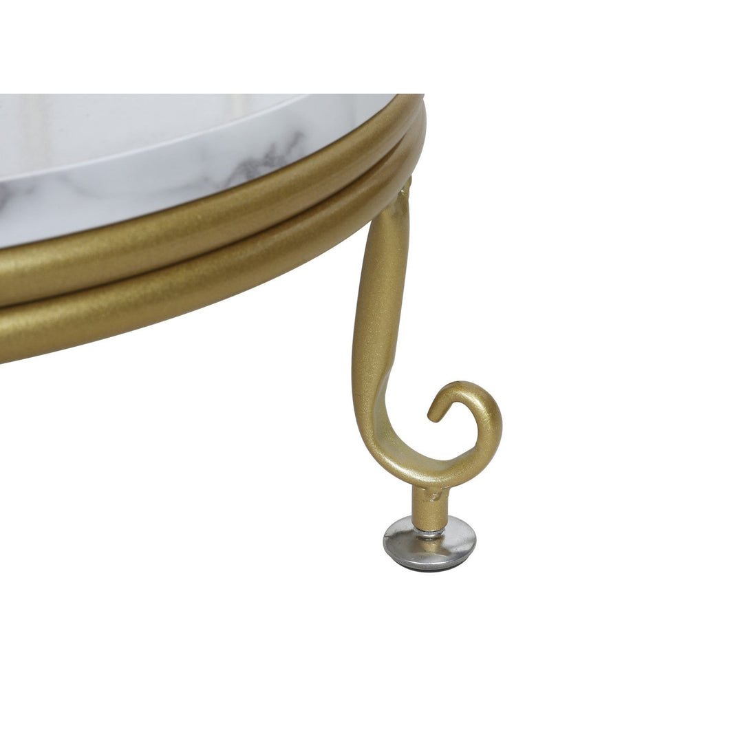 Alesa Birdcage 4 Tier Storage Shelf - Golden