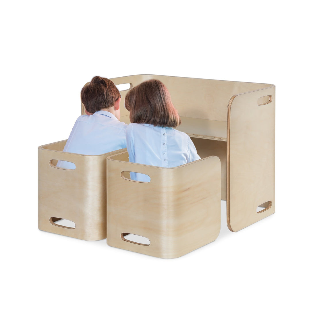 Esto Kids Table and Chair Set - Set of 3 - Natural