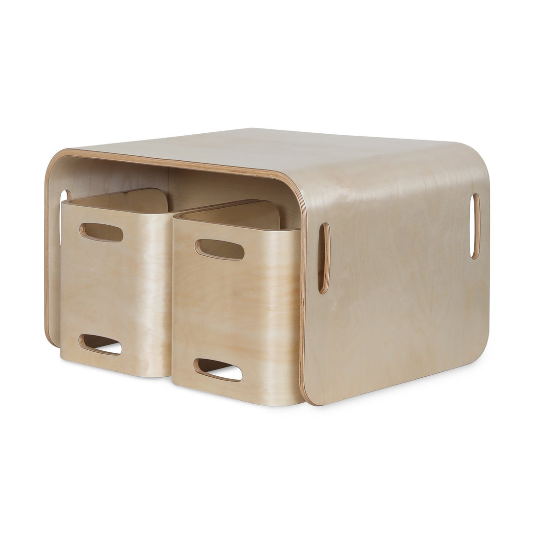 Esto Kids Table and Chair Set - Set of 3 - Natural