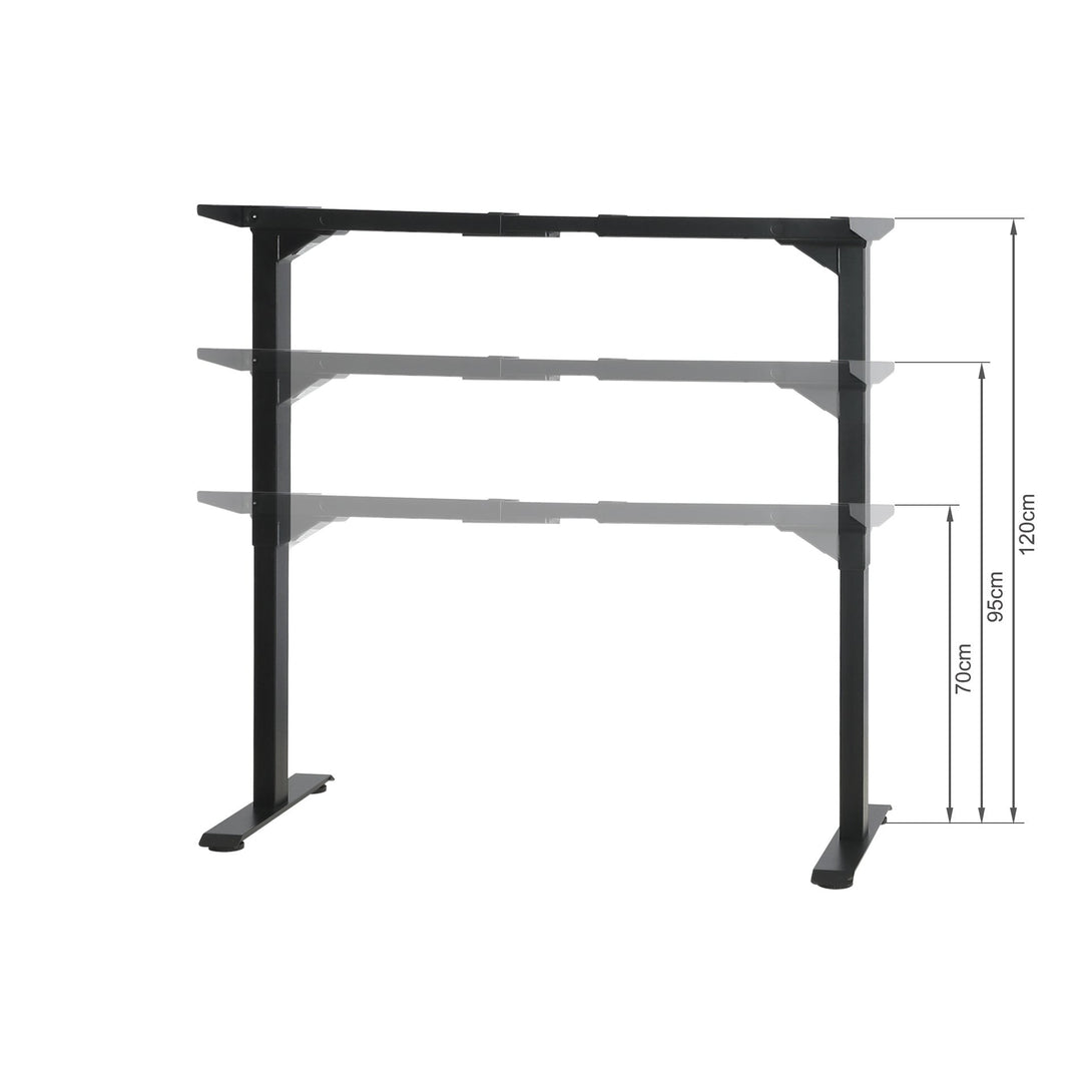 Bennie 140cm Dual Motor Electric Standing Desk - Black
