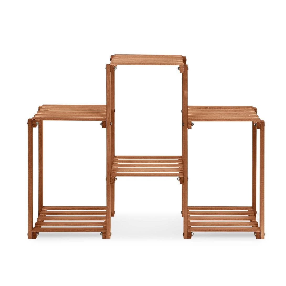 Saria Solid Wood Plant Stand - Brown