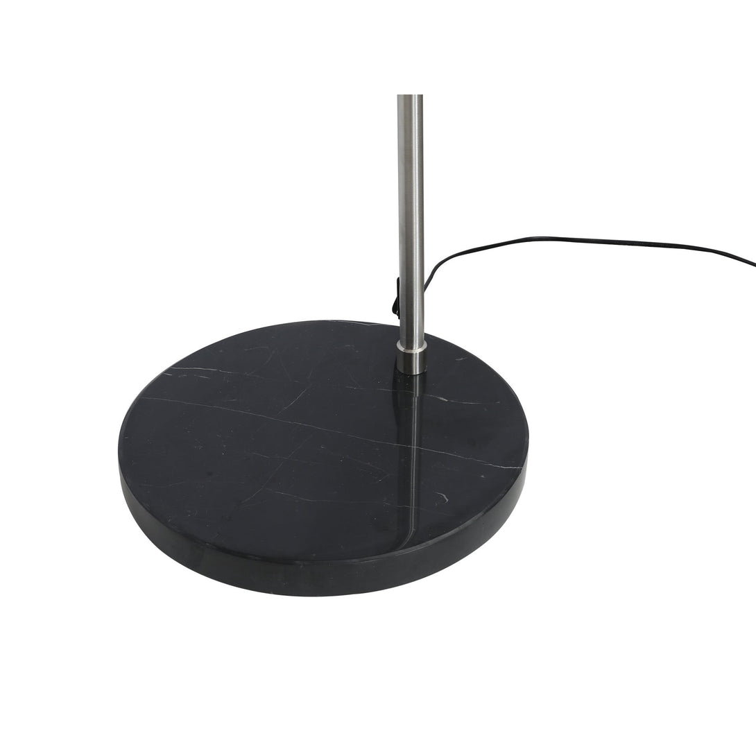 Alden Arched Floor Lamp - Silver