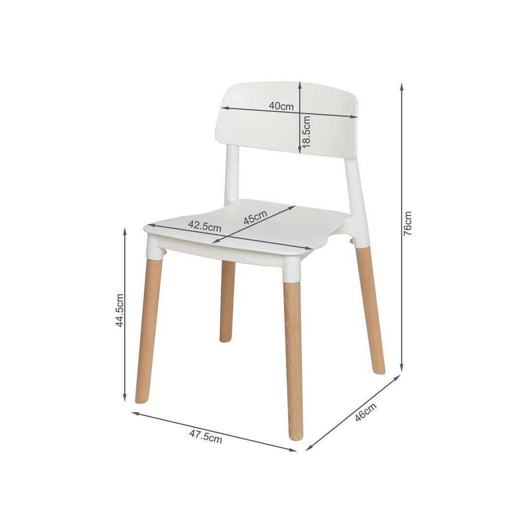 Fox Dining Chair - Set of 4 - White
