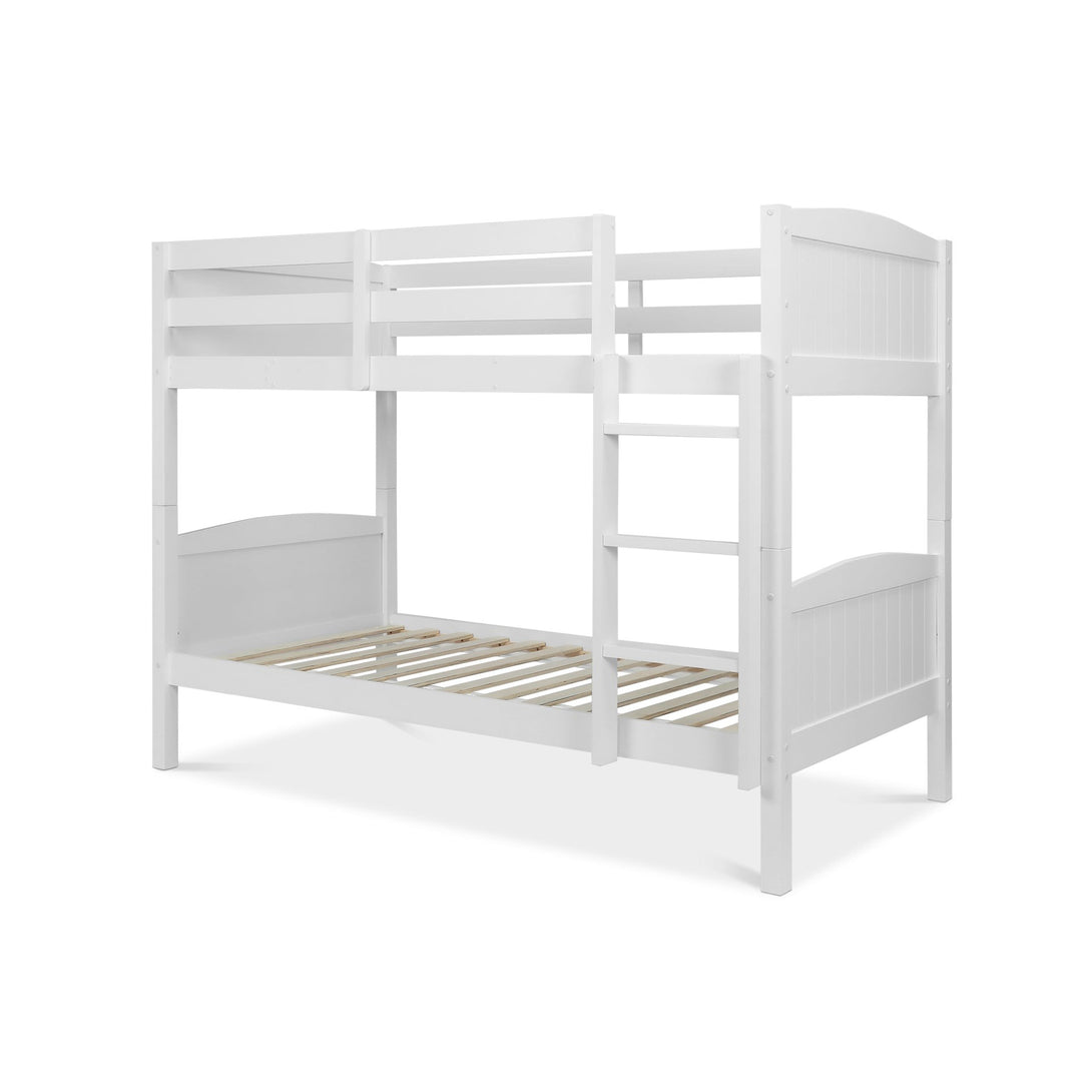 Annan Single Wooden Bunk Bed Frame - White