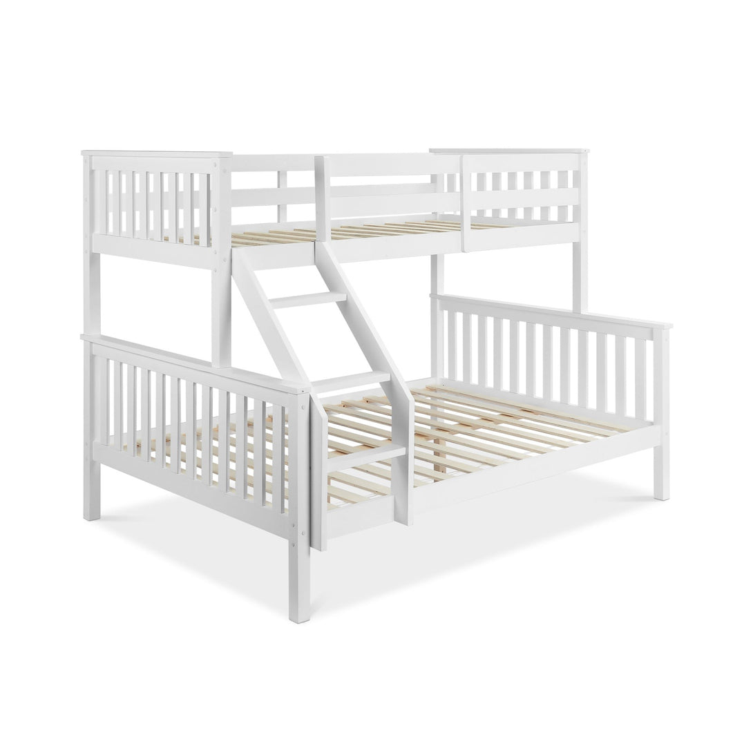 Dome Wooden Triple Bunk Bed - White