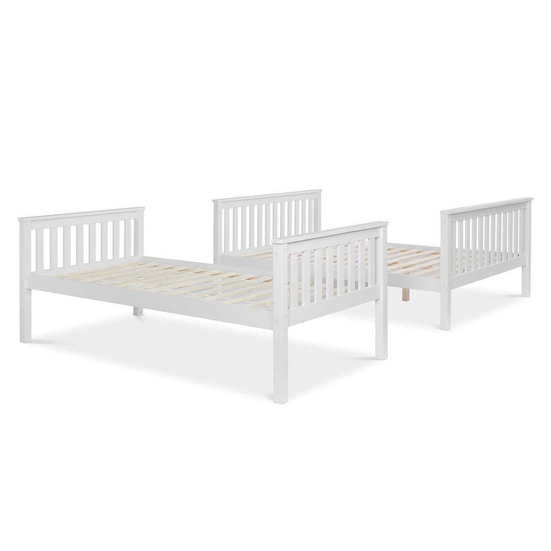 Dome Wooden Triple Bunk Bed - White