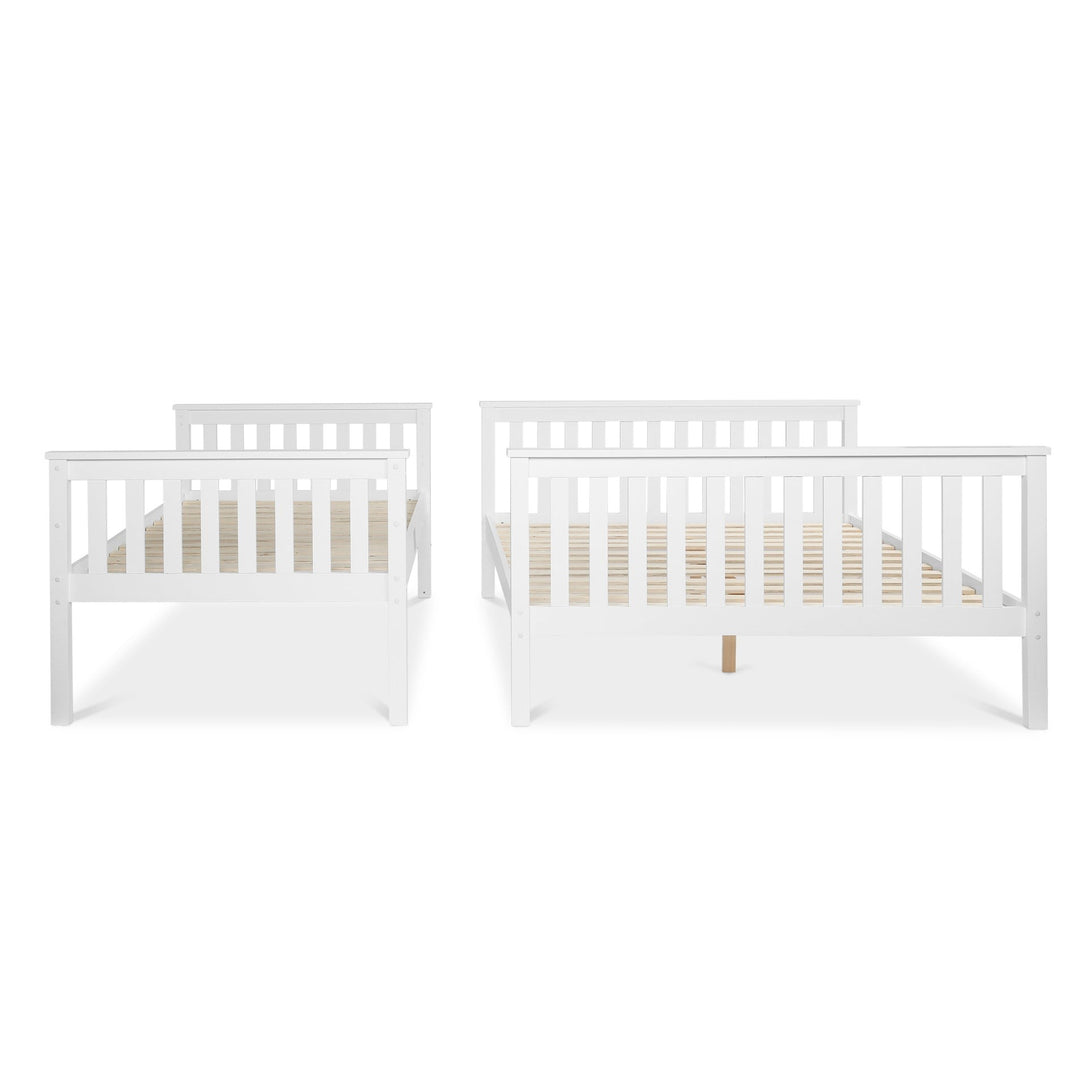 Dome Wooden Triple Bunk Bed - White