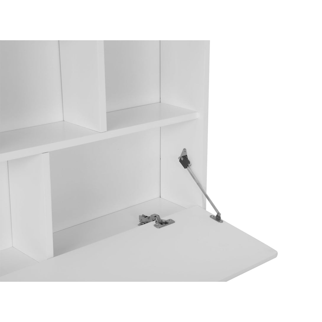 Jamie Single Wooden Bed Frame - White