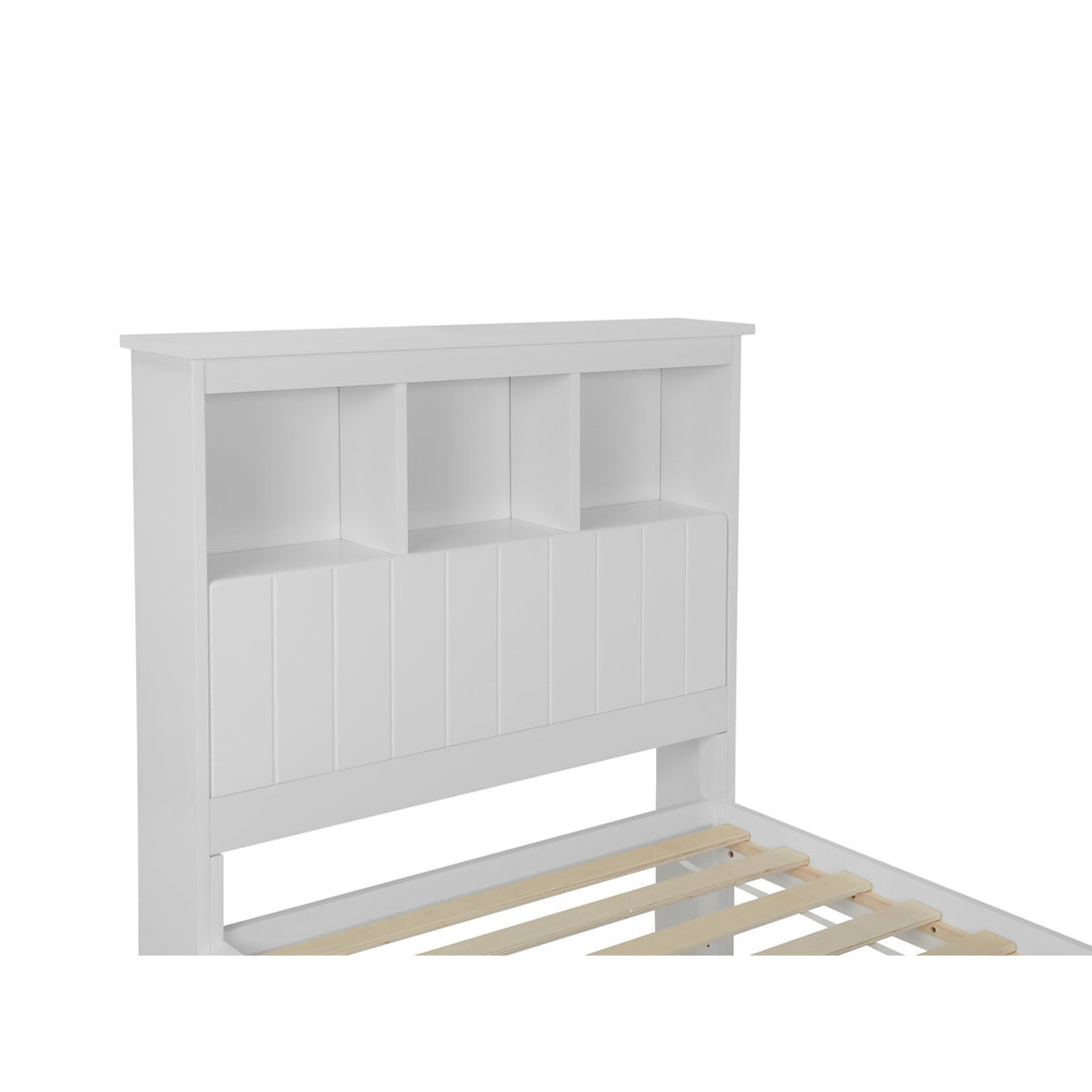Jamie Single Wooden Bed Frame - White
