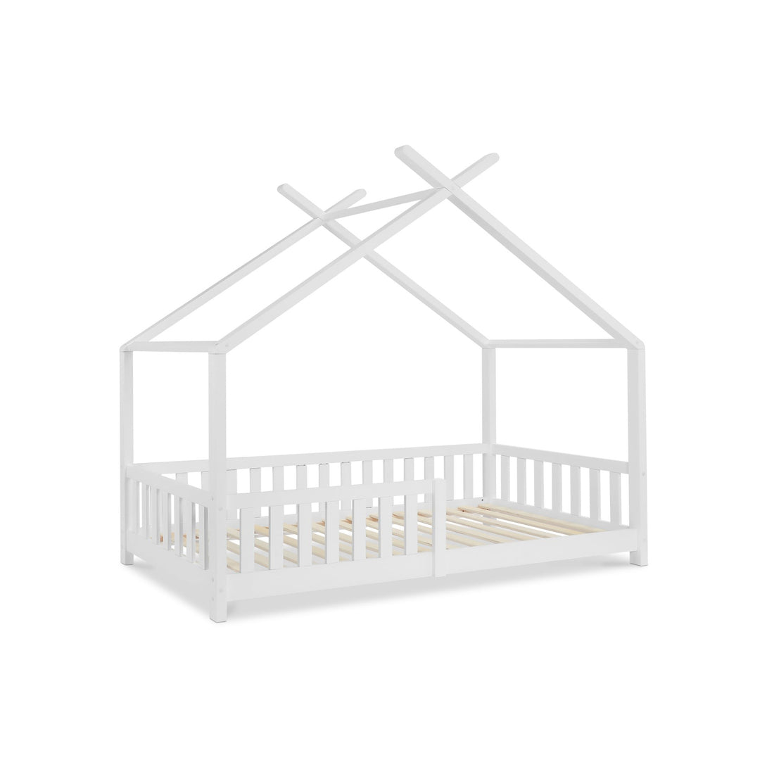 Minto Single Wooden House Bed Frame - White