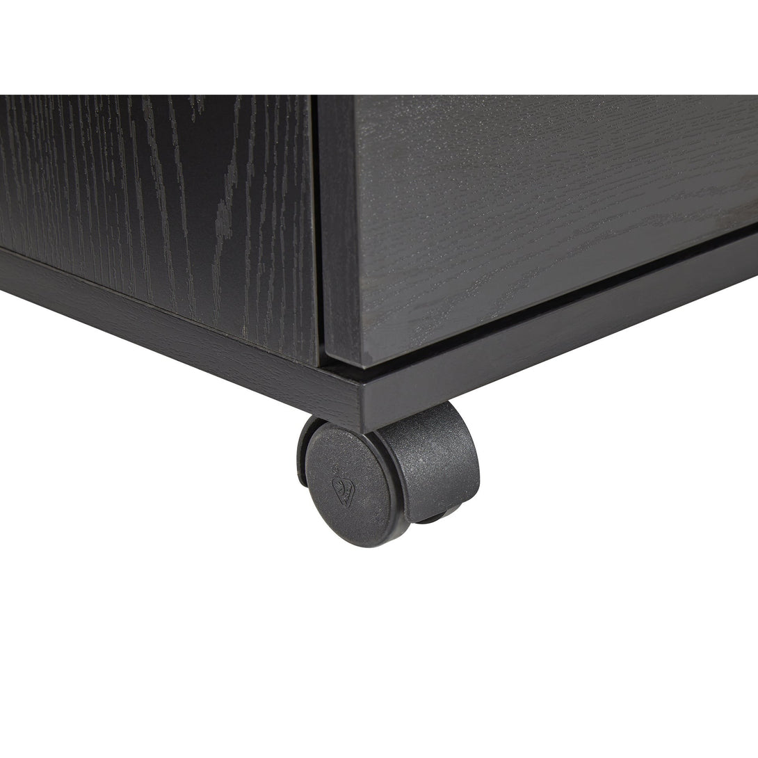 Nakia 3 Drawer Filing Cabinet - Black
